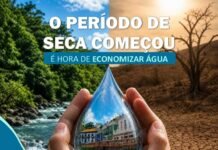 Período de seca reforça a importância do consumo consciente de água em Itabira